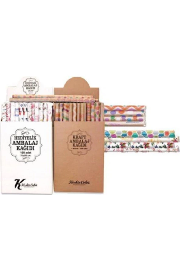 Keskin Color Ambalaj Kağıdı Hediyelik Tekli Rulo 70x100 Cm 100348-99 (100 Lü Koli)