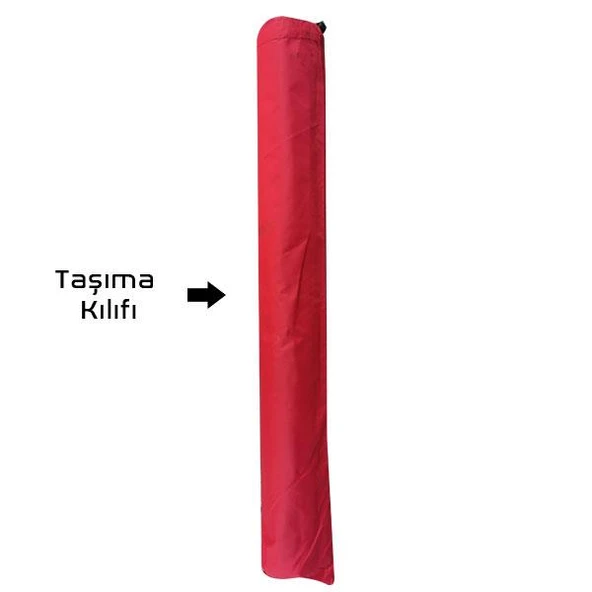 54001 Argeus Katlanabilir Alüminyum Masa /Kırmızı - 3