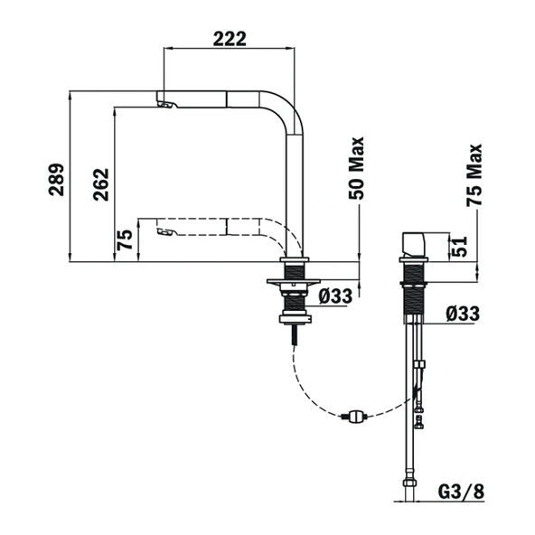 509830200-Teka Auk 983 Krom Pencere Önü Armatürü - 2