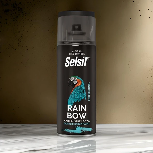 Selsil Isıya Dayanıklı Sprey Boya 690 Derece Siyah 400ml RAL9005 - Resim 3