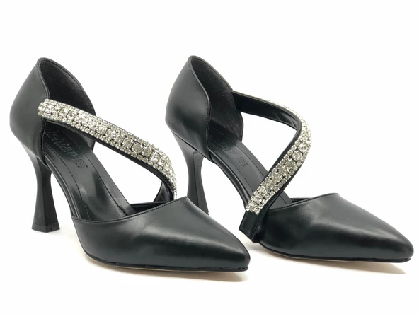 Mehtap Taş Detaylı Kadın Topuklu Ayakkabı Stiletto - 3