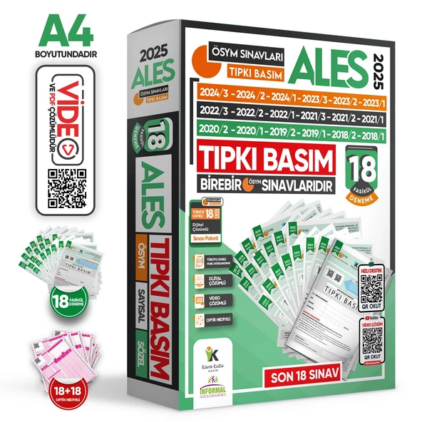 2025 ALES ÖSYM Çıkmış Soru 18li Tıpkı Basım ve 18li (10+8) Anamorfik Özgün Deneme Paketi TG Çözümlü - Resim 4