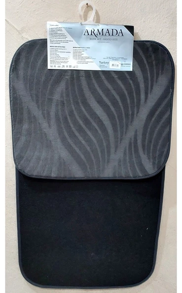 Armada Kaymaz Taban 2li Banyo Seti, Klozet Takımı-Antrasit - 2