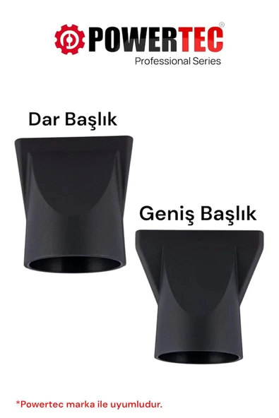 2 Adet Fön Başlığı Dar+Geniş Başlık (Tüm Powertec Modellerine Uygundur) ürün görseli