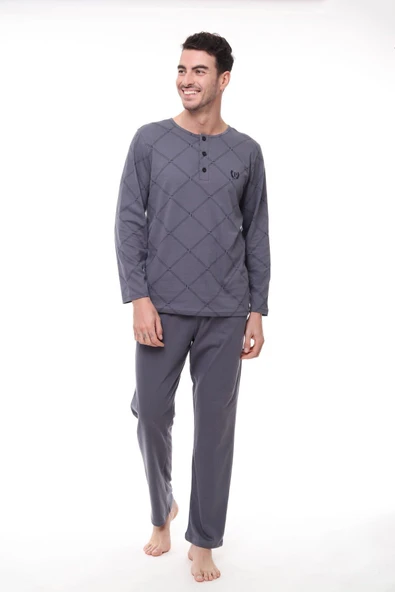 Pijadore 1400 Erkek Uzun Kollu Pijama Takım - 4