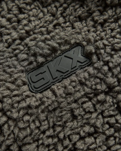 Skechers S242252 Outdoor Fleece Reversible Full Zip Sherpa Erkek Günlük Mont - Resim 6