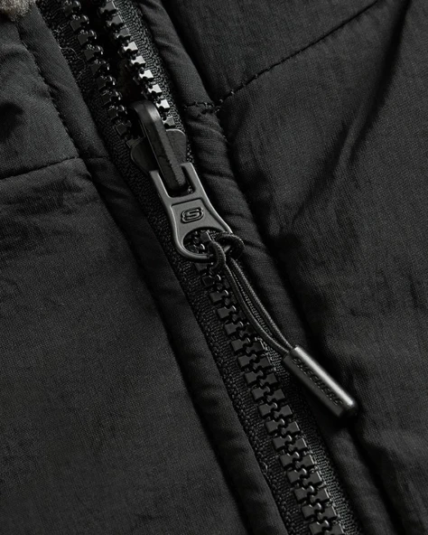 Skechers S242252 Outdoor Fleece Reversible Full Zip Sherpa Erkek Günlük Mont - Resim 5