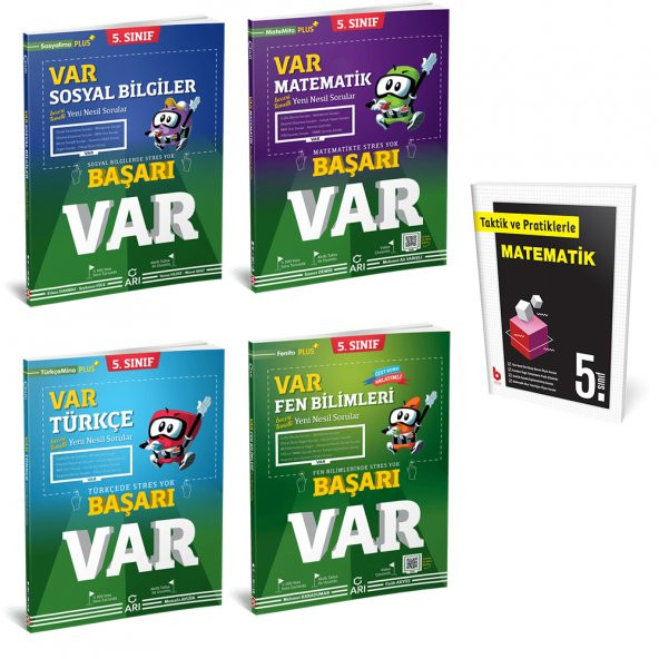 Arı Yayınları 5. Sınıf Başarı Var Seti + Taktik ve Pratiklerle Matematik Kitabı - 1