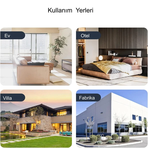 HyMark İnterkom Elektronik Kablosuz 2 Yönlü Ses İletimi Telsiz Uzun Menzilli Kablosuz Kapı Zili Ünitesi Su Geçirmez - 7