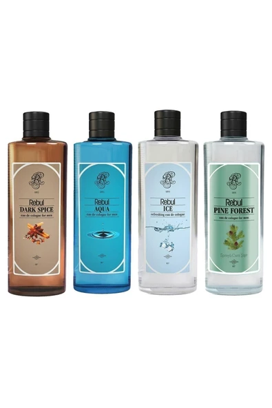 Kolonya Aqua 250 ml Dark Spıce 250 ml Ice 250 ml Pıne 250 ml ürün görseli 1