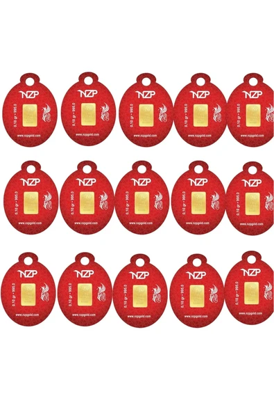 0.10 Gram 24 Ayar Gramaltın - 15 Adet - Resim 1