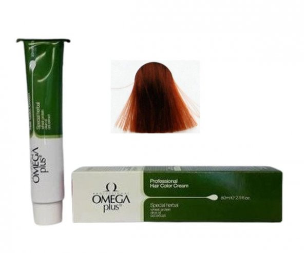 Omega Plus Color Professional Hair Color Cream 60 ml 7.43 Hürrem Bakırı