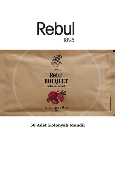 Rebul Bouquet 5ml Kolonyalı Islak Mendil 50 Adet