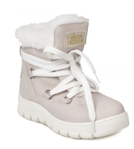 Vicco Kappa Hafif Unisex Açık Bej Kışlık Kürklü Fermuarlı Çocuk Botu ürün görseli