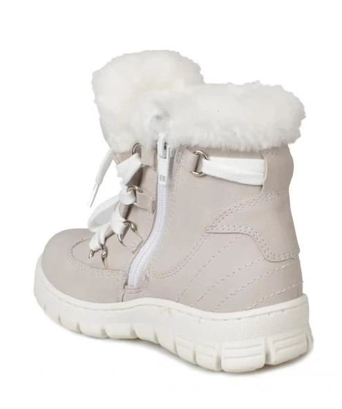 Vicco Kappa Hafif Unisex Açık Bej Kışlık Kürklü Fermuarlı Çocuk Botu - Resim 5
