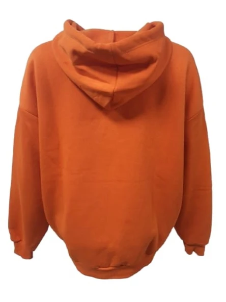 Z&M Fashion Z00728 Kadın Oversize Kapüşonlu Üç İplik Sweatshirt - Resim 2