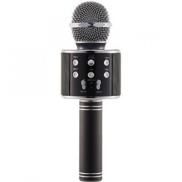Karaoke Mikrofon Bluetooth Hoparlör Aux Usb Mikro Sd Kart Girişli