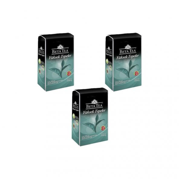 Beta Tea Yüksek Tepeler Dökme Çay 1 kg x 3 - 1