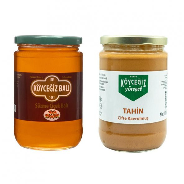 Kb Köyceğiz Balı Çiçek Balı 850 G Cam Kavanoz + Köyceğiz Yöresel Çifte Kavrulmuş Tahin 600 G Cam Kavanoz - 2