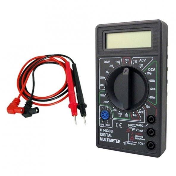 Dijital Multimetre Voltmetre Ampermetre - 2