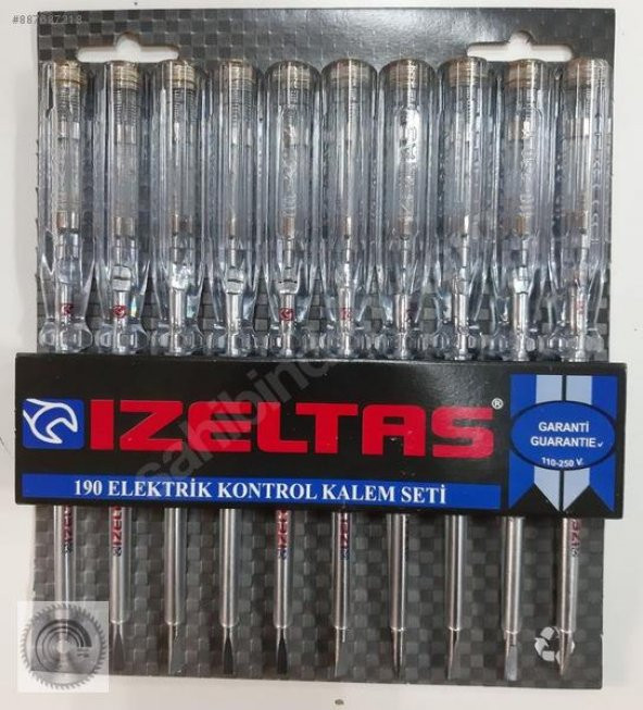 İZELTAŞ KONTROL KALEMİ 190 mm TEK Lİ