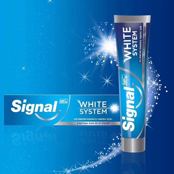 Signal White System Diş Macunu 2 Haftada Daha Beyaz Dişler 75 ml X4 Adet - 3