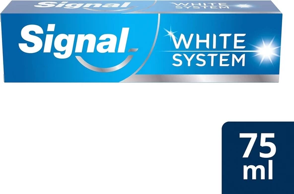 Signal White System Beyazlatıcı Florürlü Diş Macunu 75 ml