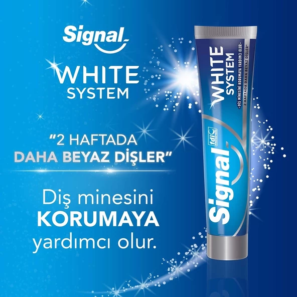 Signal White System Diş Macunu 2 Haftada Daha Beyaz Dişler 75 ml X4 Adet - 4