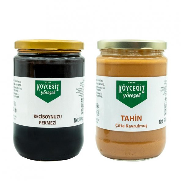 Kb Köyceğiz Yöresel Çifte Kavrulmuş Tahin 600 G Cam Kavanoz + Köyceğiz Yöresel Keçiboynuzu Pekmezi 800 G - 2