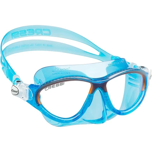 Cressi Moon Çocuk Blue Orange Yüzme ve Dalış Maskesi 5-10 Yaş - 4