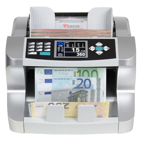 Baove GB9300 Pro Mix Karışık Para Sayma Makinesi ve  Sahte Yakalama - TL, Euro, Usd + Müşteri Ekranı - 3