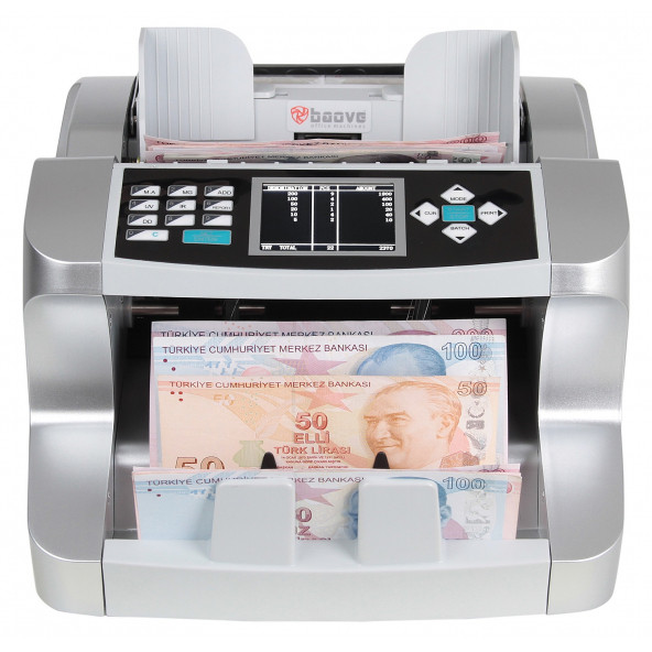 Baove GB9300 Pro Mix Karışık Para Sayma Makinesi ve  Sahte Yakalama - TL, Euro, Usd + Müşteri Ekranı - 5