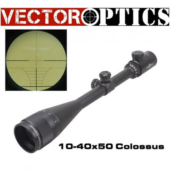 Vector Optics 10-40x50 AOE Tüfek Dürbünü COLOSSUS