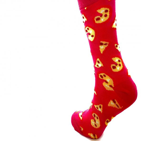 PİZZA DİLİMLİ KADIN CRAZY ÇORAP 6LI