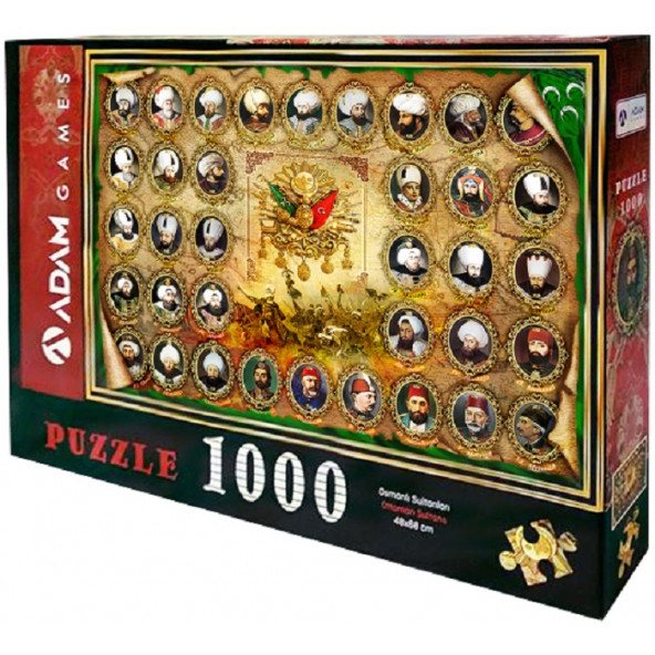 Osmanlı Sultanları 1000 Parça Puzzle 48x68 - Resim 1