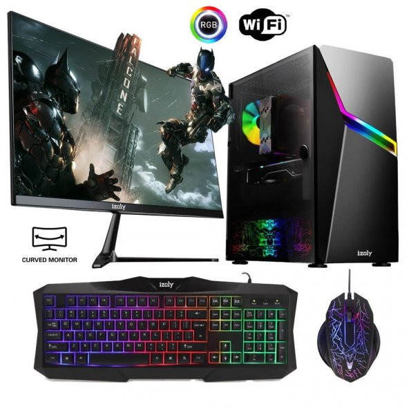 İzoly Box II i3-10100F 8GB 256GB M.2 NVMe 4GB RX550 24 Oyuncu Masaüstü Bilgisayarı