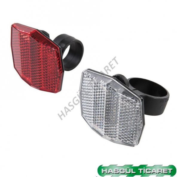 HSGL BİSİKLET ÖN BEYAZ ARKA KIRMIZI REFLEKTÖR SETİ - 2