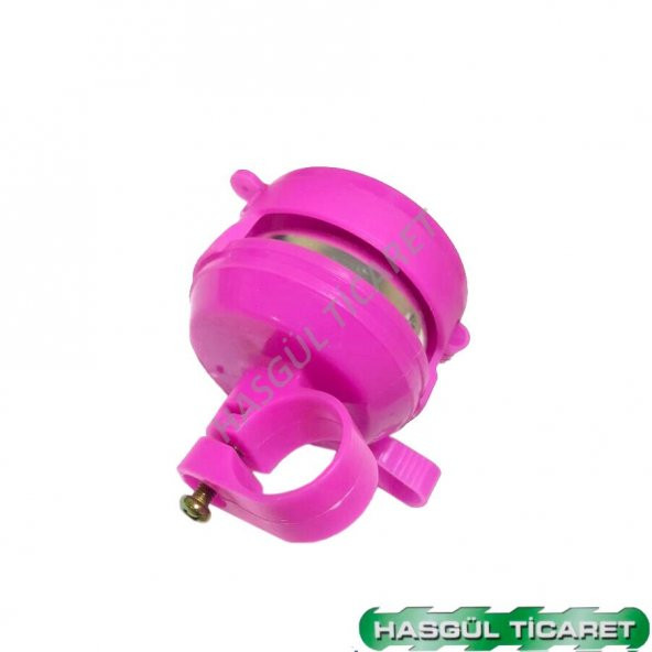 HSGL BİSİKLET KARTLI PÜSKÜL PEMBE AYNALI ZİL SET - 4