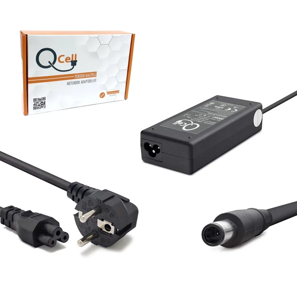 QCELL QBA-015 Notebook Adaptör 90W 19.5V 4.62A 7.4X5.0mm Dell ürün görseli 1