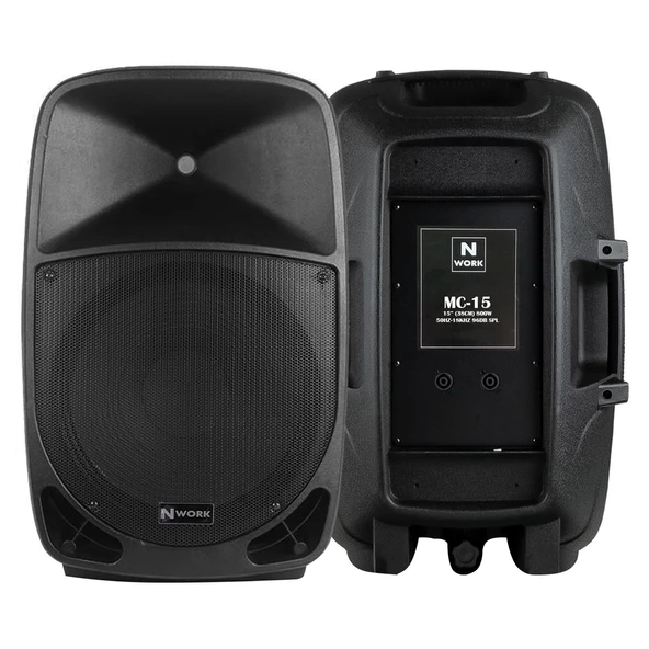 NWORK Mv-15 Pasif Kabin Hoparlör 38cm 800 Watt 2 Yollu ürün görseli 1