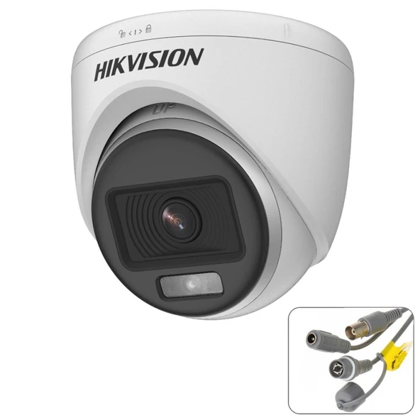 HIKVISION DS-2CE70DF0T-PF Dome Ahd Kamera 2mp 2.8mm Renkli Gece Görüş İç Mekan