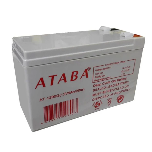 AKÜ 12V 9A (15X9X6CM) ATABA AT-1290 ürün görseli 1