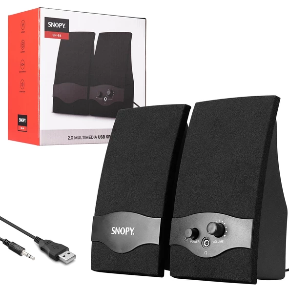 SNOPY SN-84 Pc Ses Sistemi 1+1 Usb 3.5mm Jack