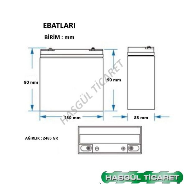 HSGL MOTORSİKLET AKÜ YTX7A-BS BATARYA 12V7Ah/10HR AKÜ - 6