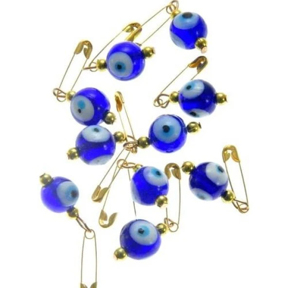 Hdmarketim Maşallahlık İğneli Cam Nazar Boncuğu 10 Adet 0,8Mm 5958 - Resim 4