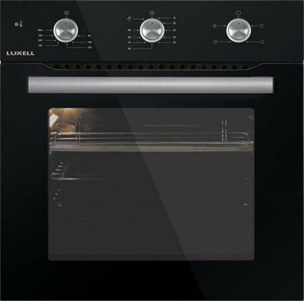 Luxell Kristal Serisi Siyah Cam Üçlü Ankastre Set - 3