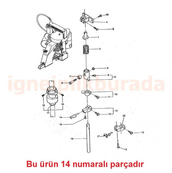 Çuval Ağzı Dikiş Makinesi Lüperi 243102-001 - 2