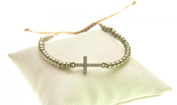 Haç Bİleklik Ayarlanabilir Swarovski Taşlı - 3