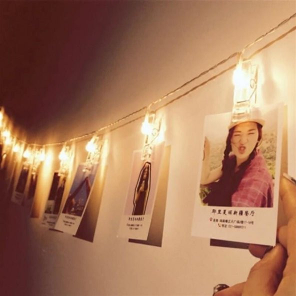 Hdmarketim Mandal Led Pilli Şerit Lamba Işık (3,40 Metre) Altın Renk - 6