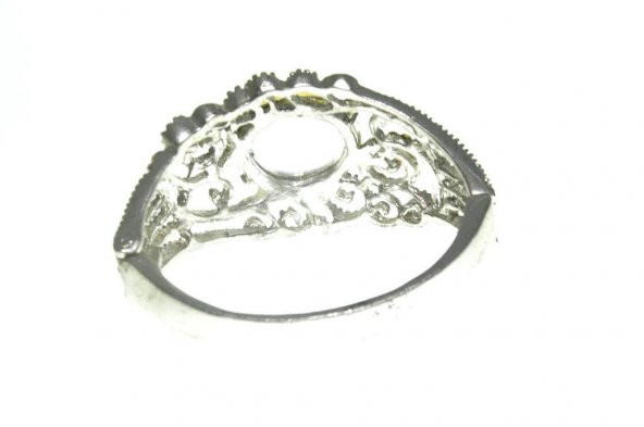 Hdmarketim Otantik Swarovski Taşlı Çiçekli Kelepçe Metal Bileklik - Resim 2